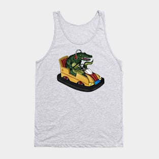 Crocodile in bumper car Tank Top